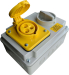 110V - 16AMP INDUSTRIAL 3 PIN HORIZONTAL INT LOCK SKT IP44