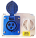 Industrial Interlocking Locking Switch IP44 3 Pin 240V-16A