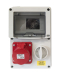 Industrial RCD Interlocking Switch IP44 5-Pin 415V-16A Industrial RCD Interlocking Switch IP44 5-Pin 415V-16A