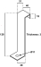 Cable Ladder Hold Down Bracket 128 x 31 x 39mm