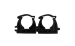 25MM PP HINGED CONDUIT CLIP BLACK - PACK 10