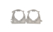 25MM PP HINGED CONDUIT CLIP WHITE - PACK 10
