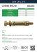 LOOSE BOLT 10 X 70 (L1010) Pack Qty 4