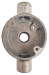 Through & Back Outlet Malleable Box 25mm