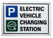 Electric Vehicle Station Sign