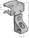 Britclips® Vertical Flange Threaded Rod Hanger